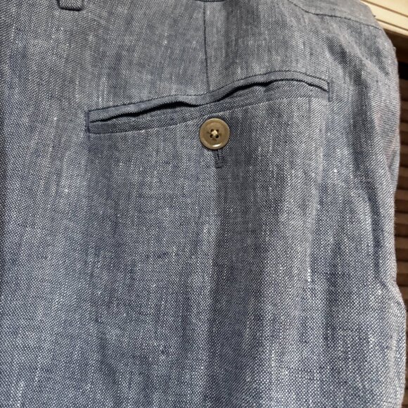 Jos. A. Bank Slim fit Linen Suit Separates Pants Lt: blue SZ: 42/32 - Picture 6 of 10